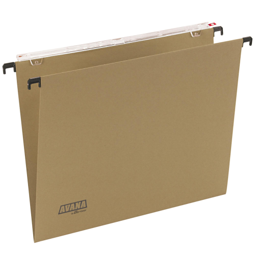 Cartella sospesa Avana - cassetto - interasse 39 cm - fondo V - 37 x 24,5 cm - avana - Bertesi